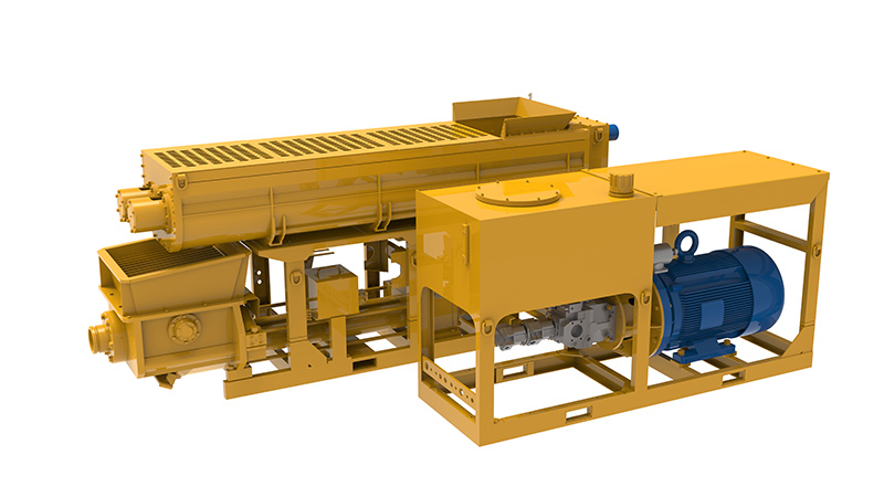 Concrete pumps for coal mines